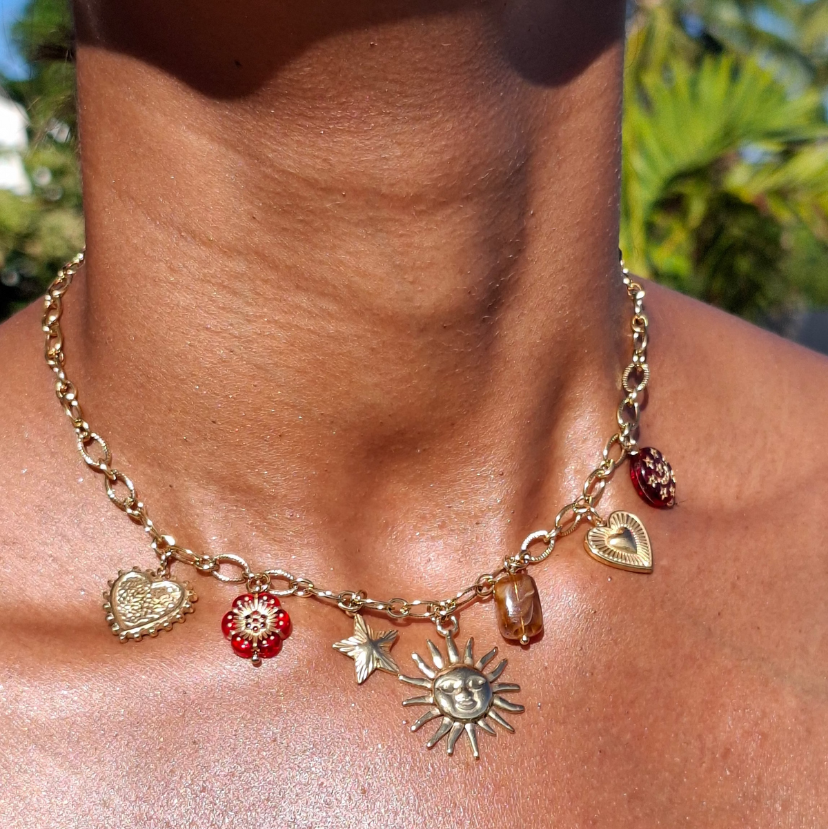 Le Collier breloques "FOZIA"
