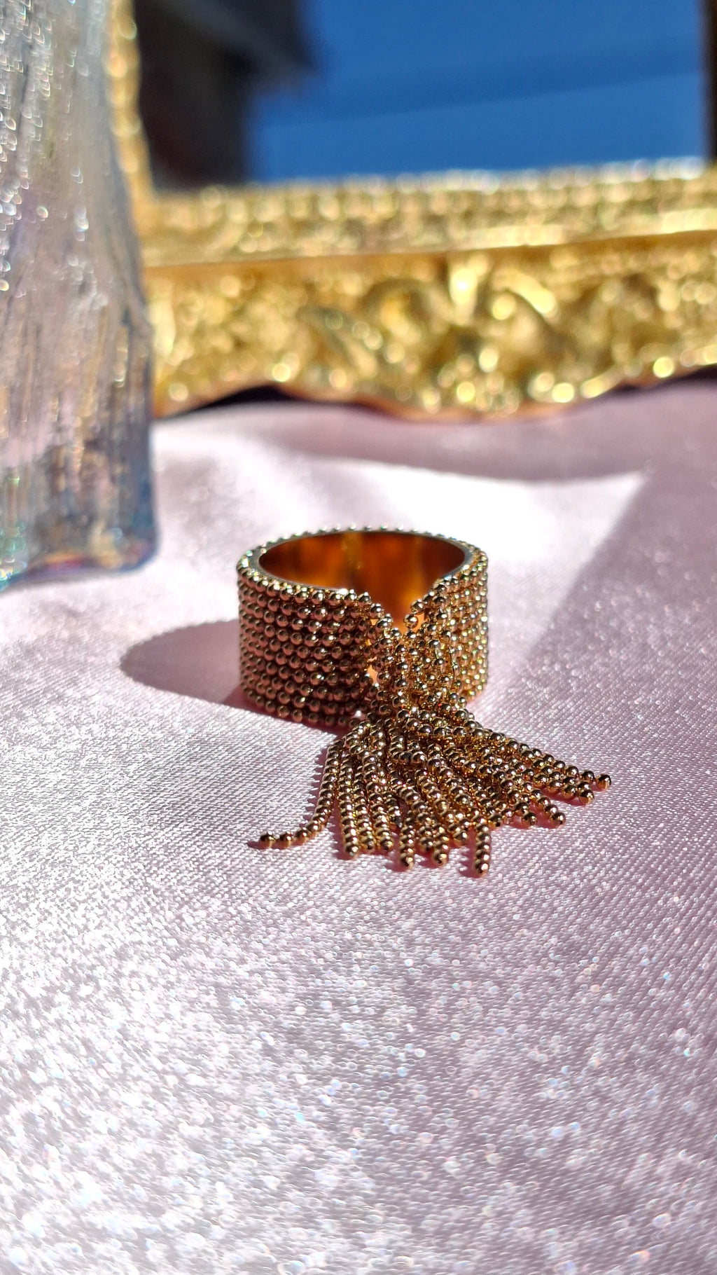 La Bague " CHOUKETTE "ajustable à franges