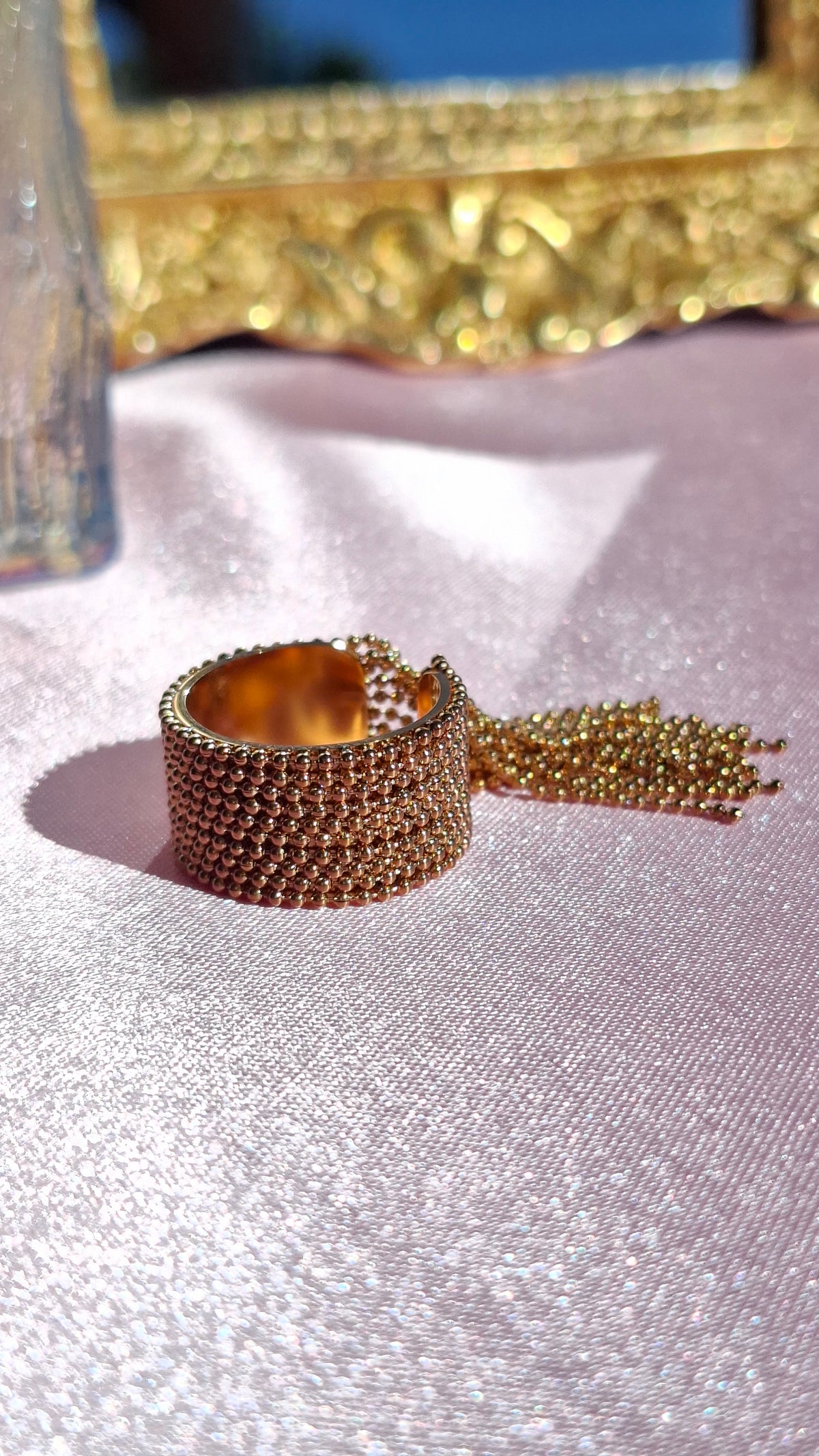 La Bague " CHOUKETTE "ajustable à franges