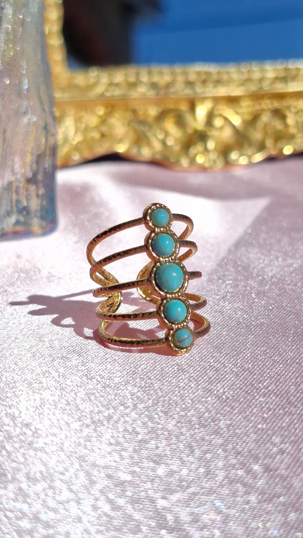 La Bague " VANIA "bleu