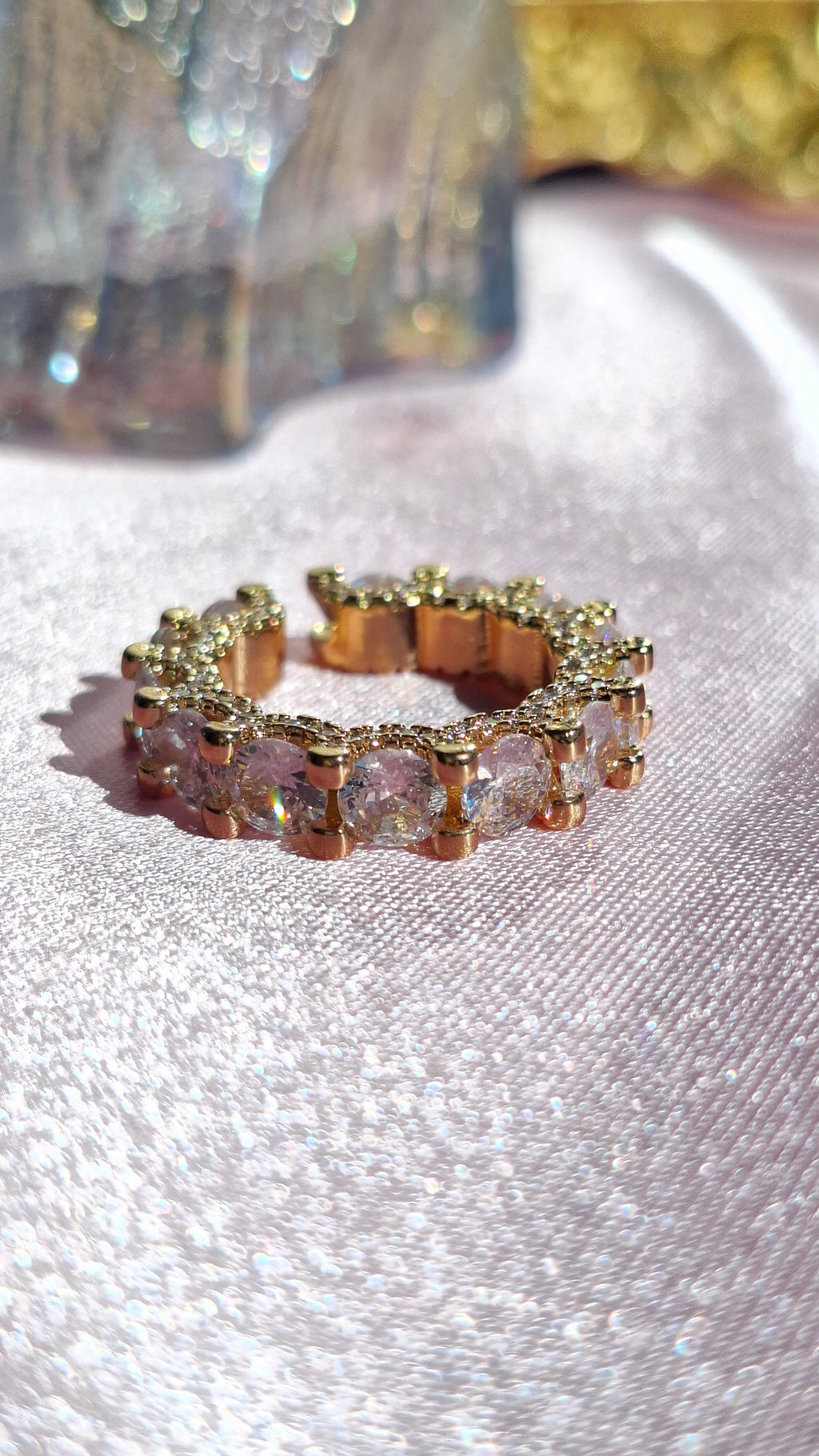 La Bague "KLATTE " zircon blanc