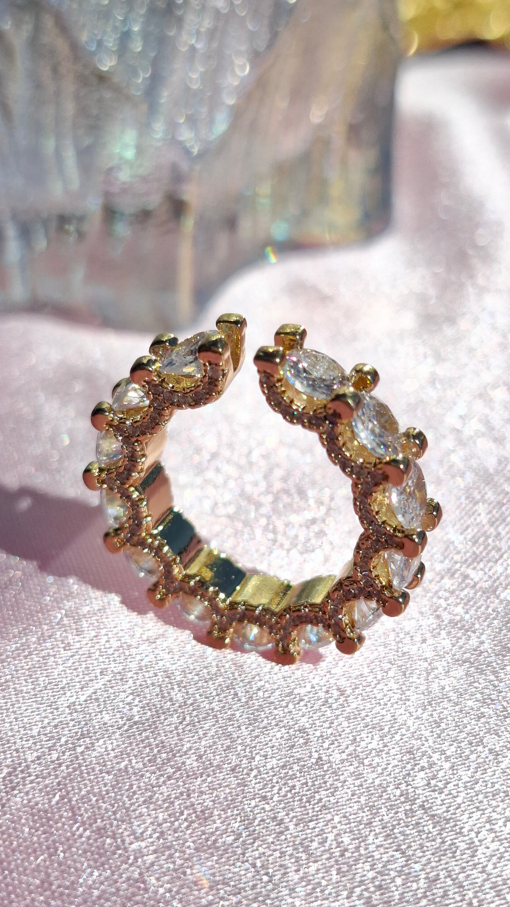 La Bague "KLATTE " zircon blanc