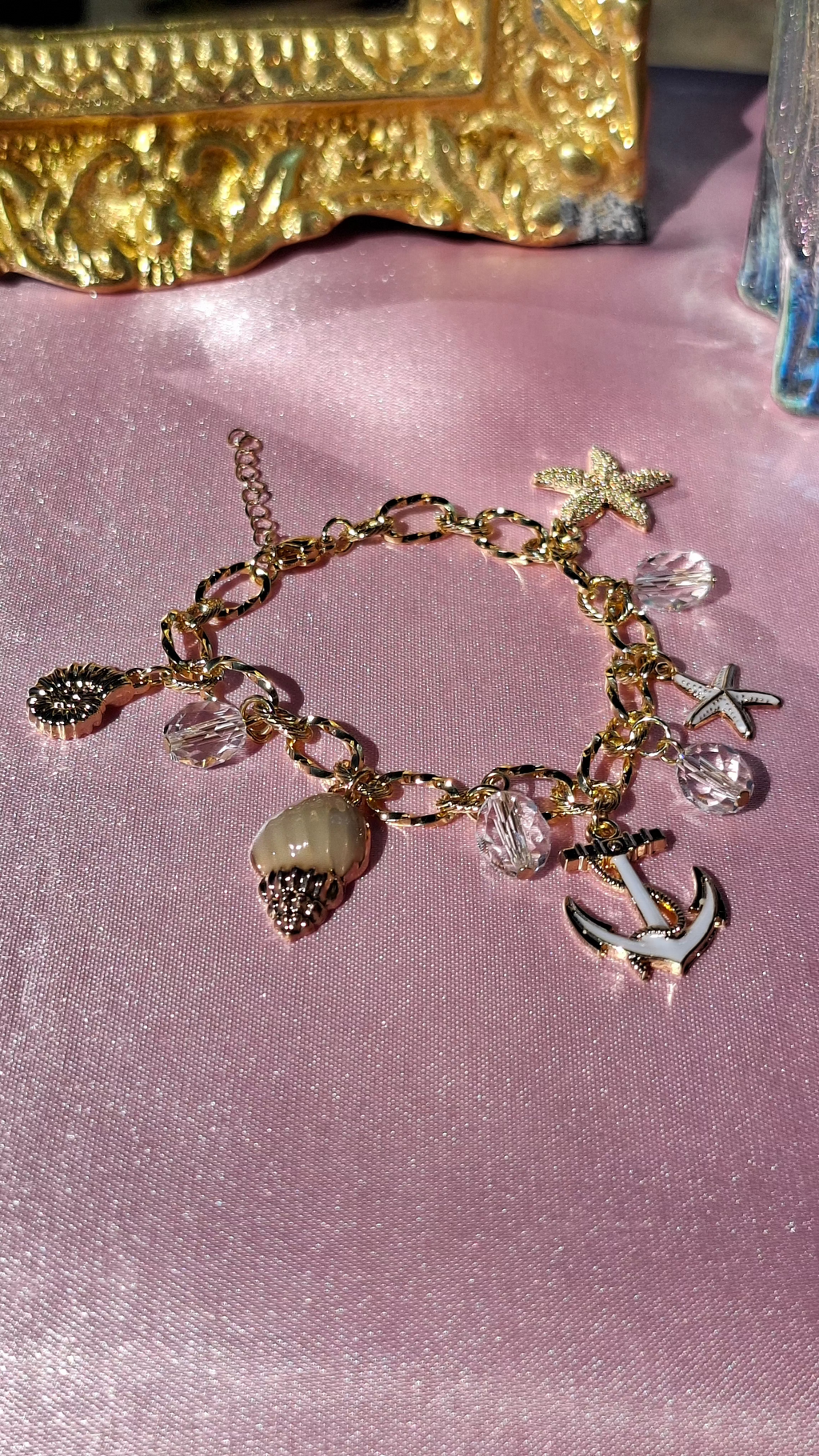 Le Bracelet " CARESSE " acier + laiton