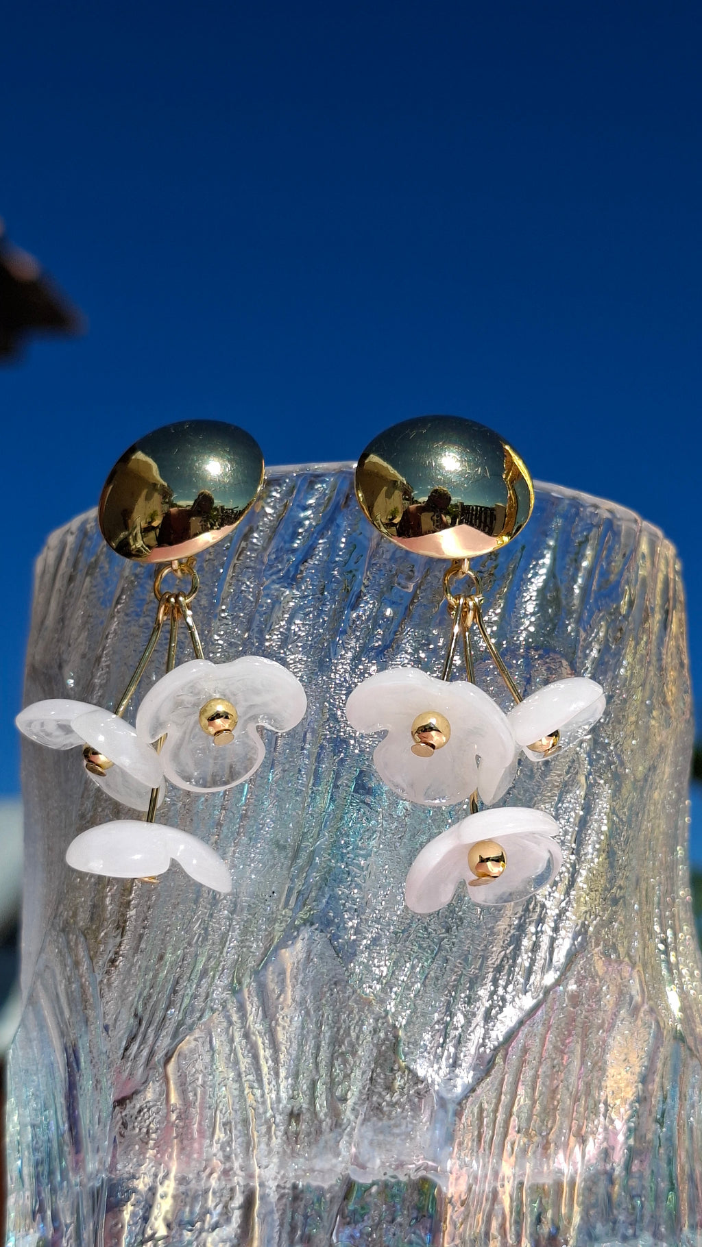 Les Boucles "JOCIA" blanche