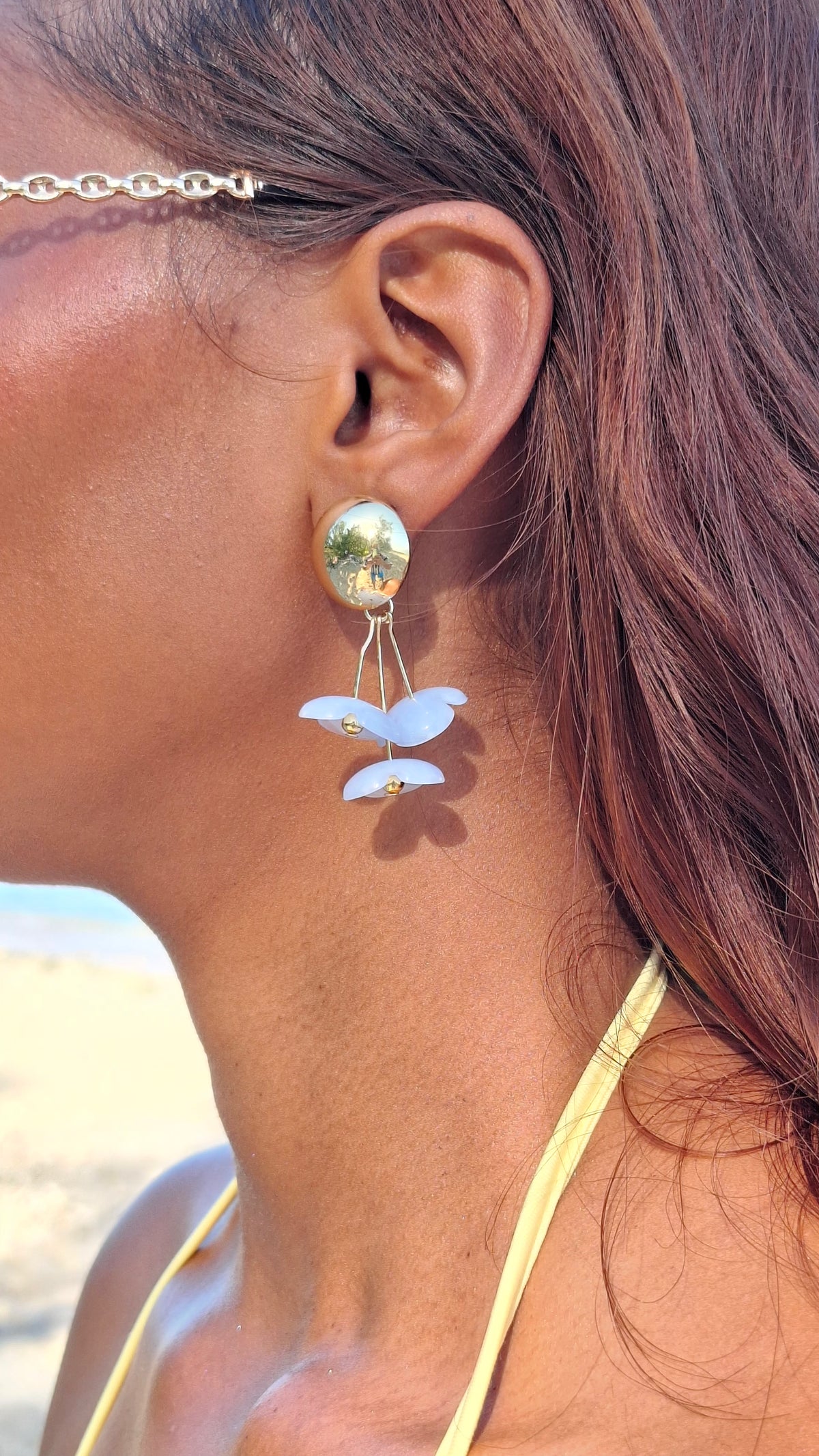 Les Boucles "JOCIA" bleu
