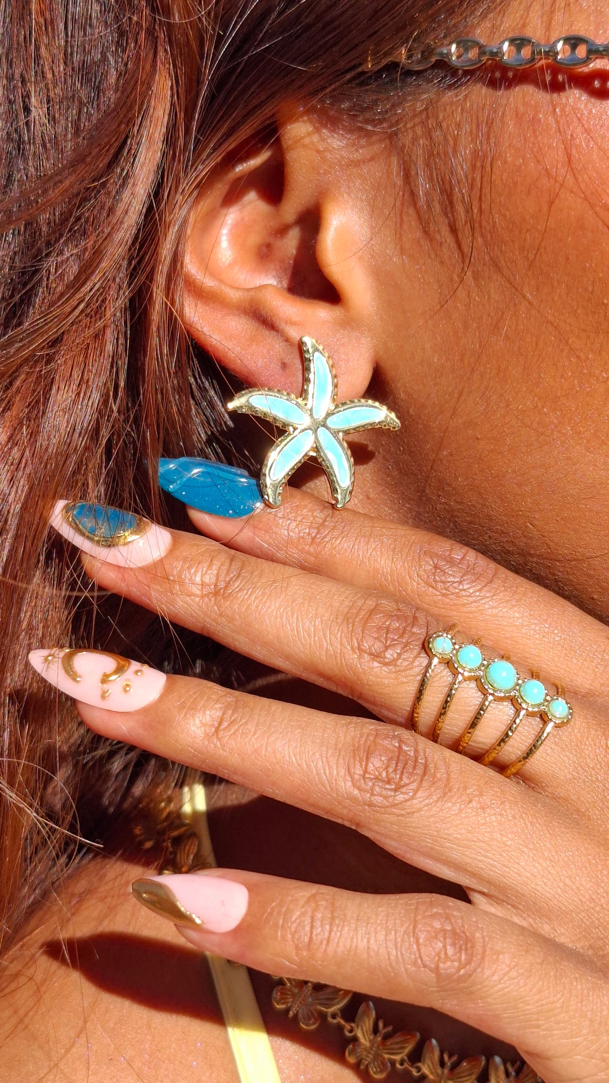 La Bague " VANIA "bleu