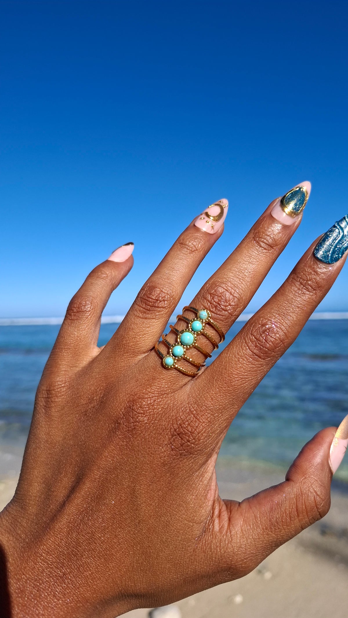 La Bague " VANIA "bleu