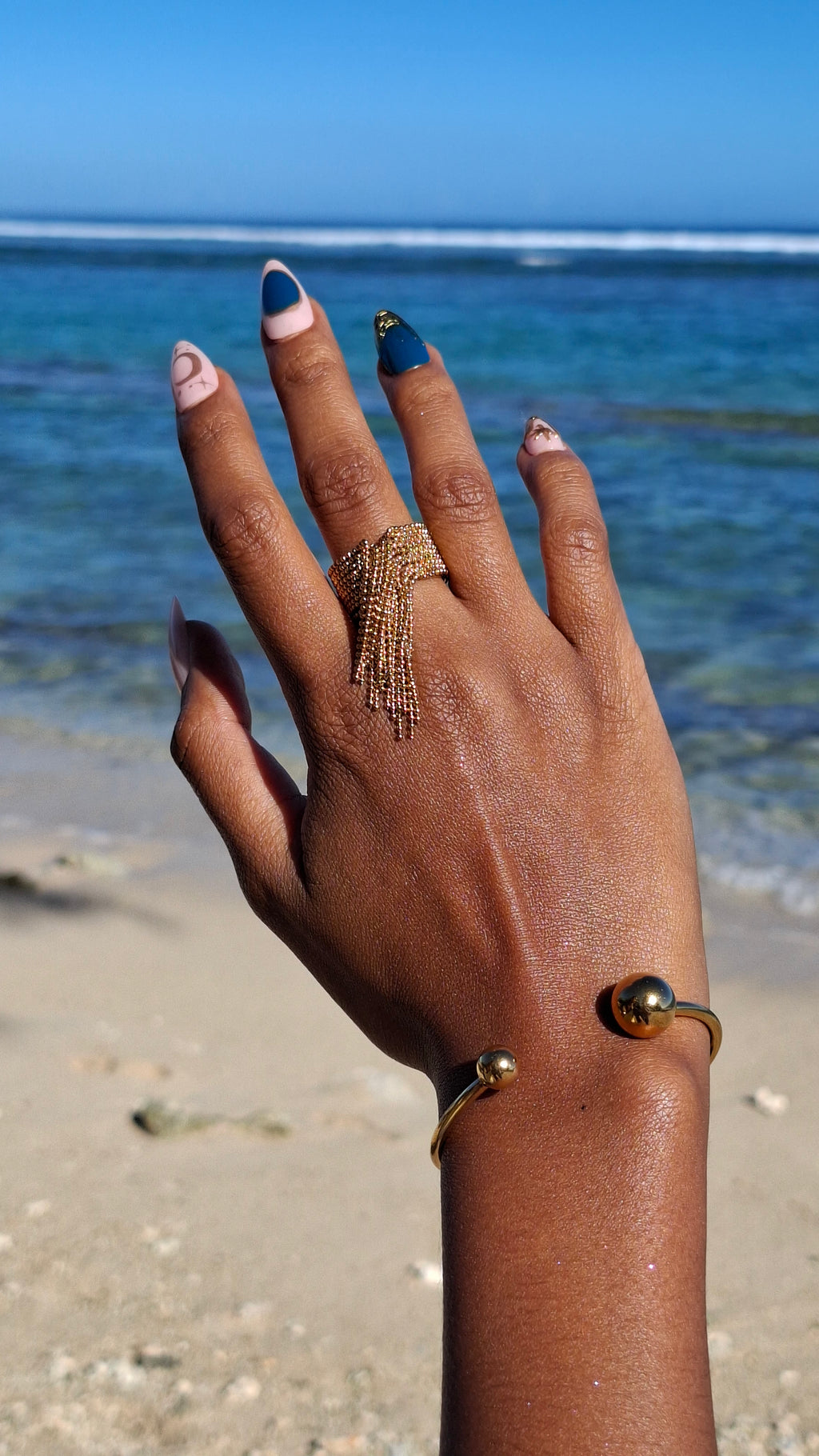 La Bague " CHOUKETTE "ajustable à franges