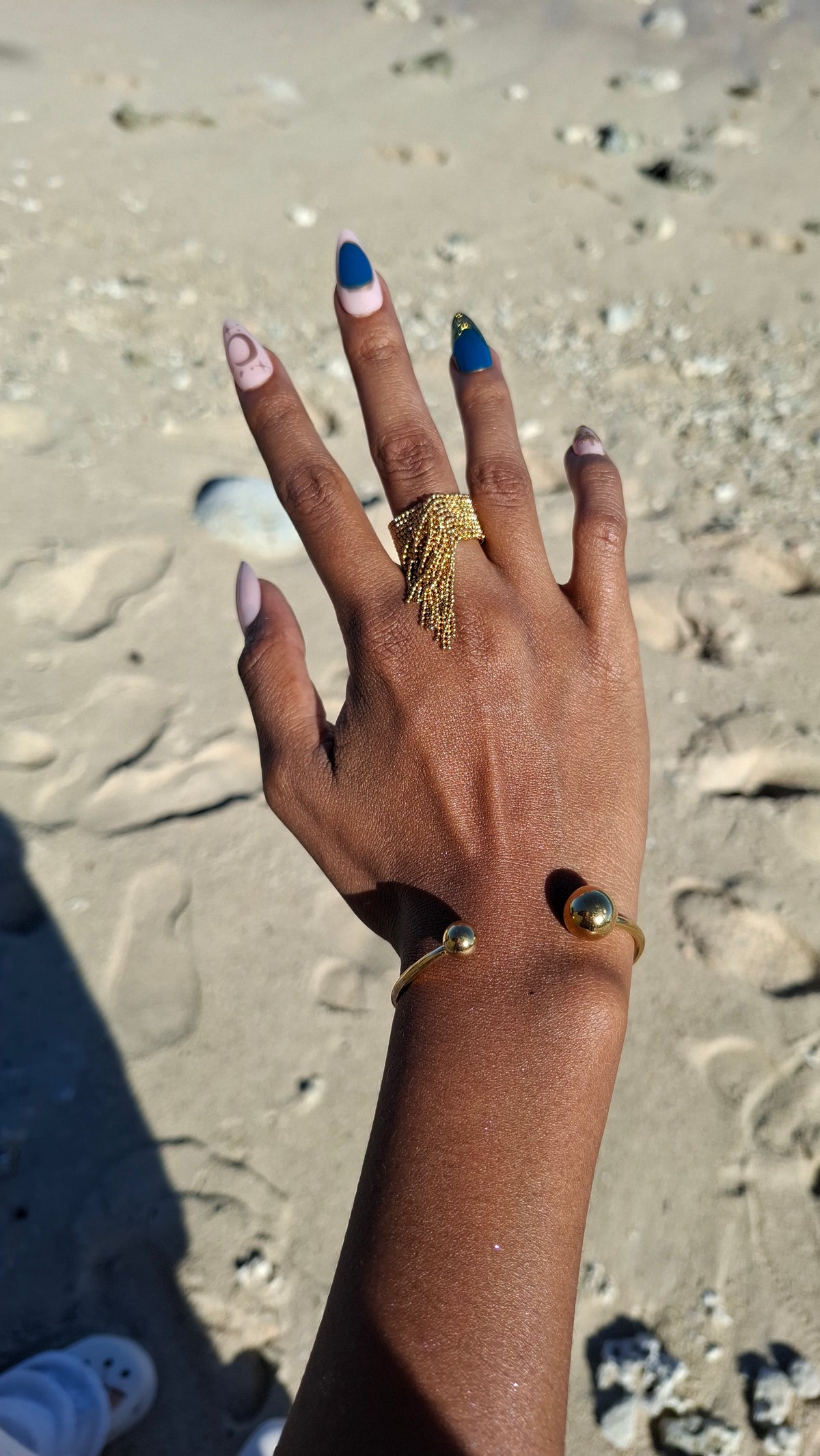 La Bague " CHOUKETTE "ajustable à franges