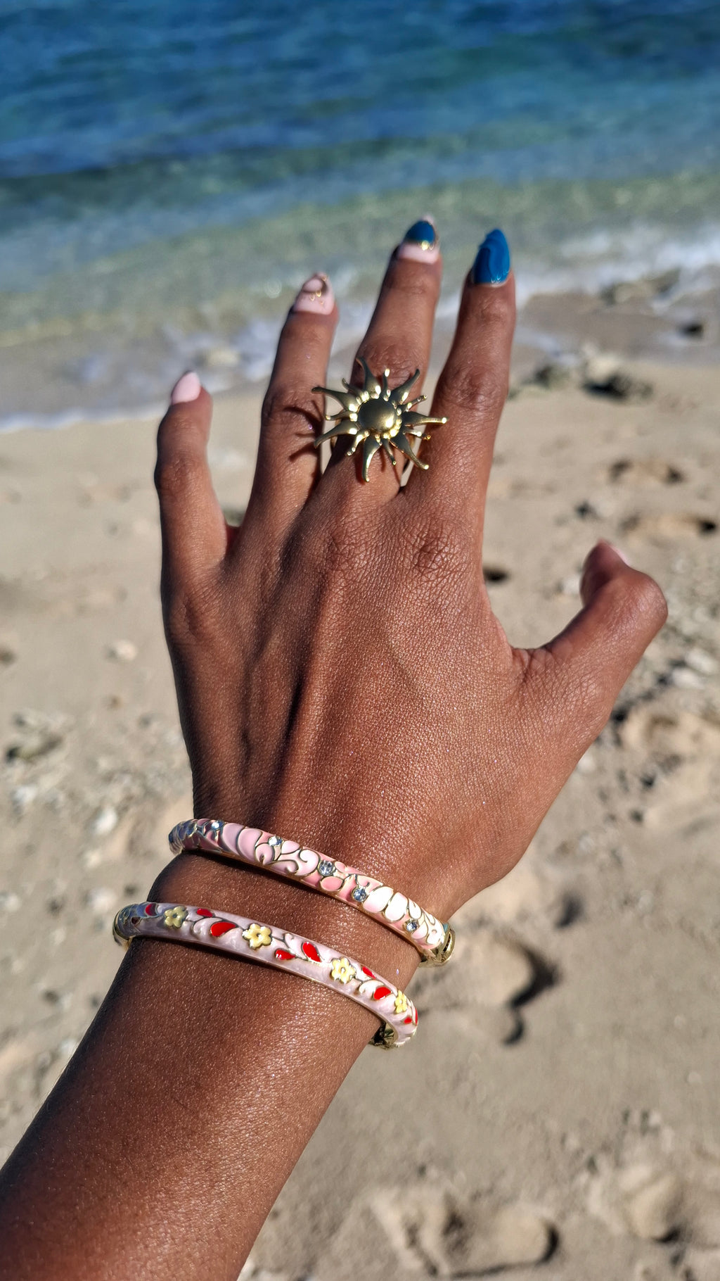 Le Jonc " ROSETTE " laiton + métal