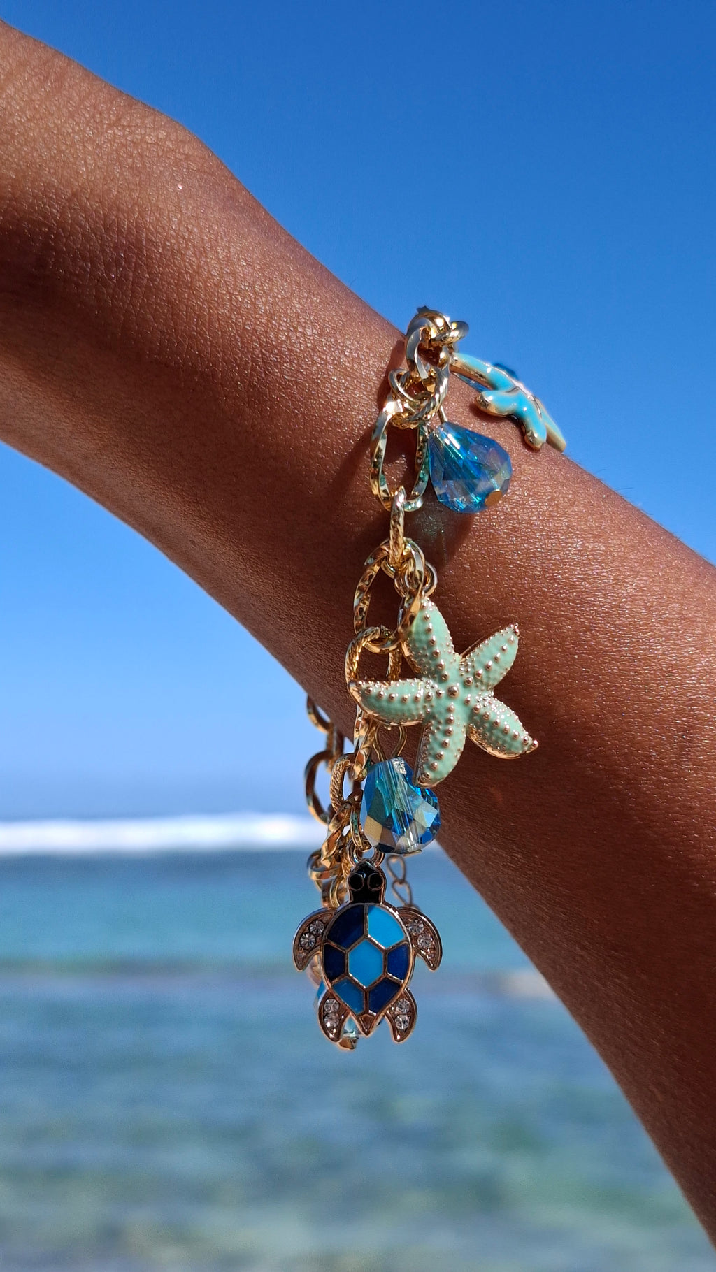 Le Bracelet " MARIELLA " acier + laiton