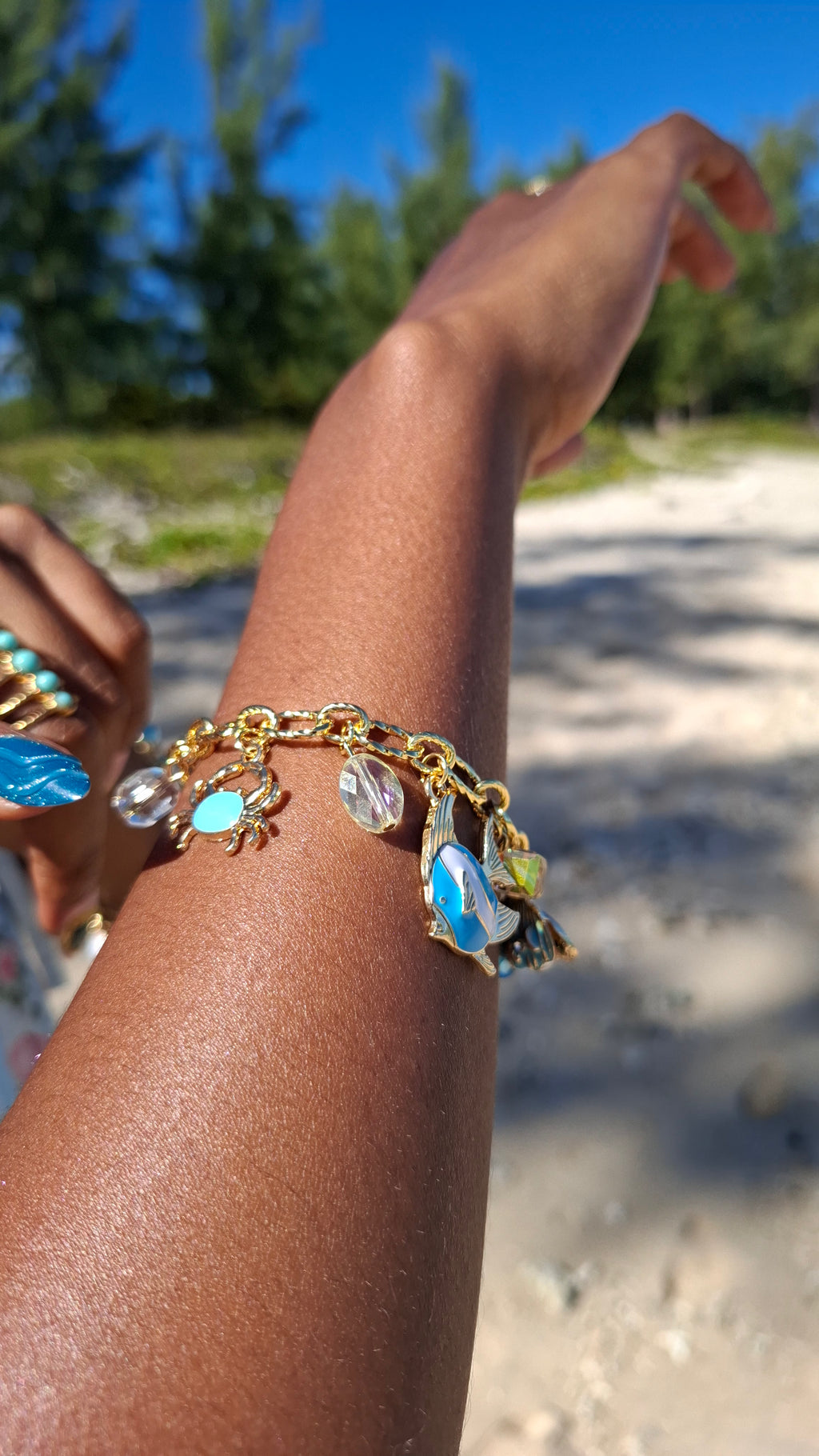 Le Bracelet " LAGUNA" acier + laiton
