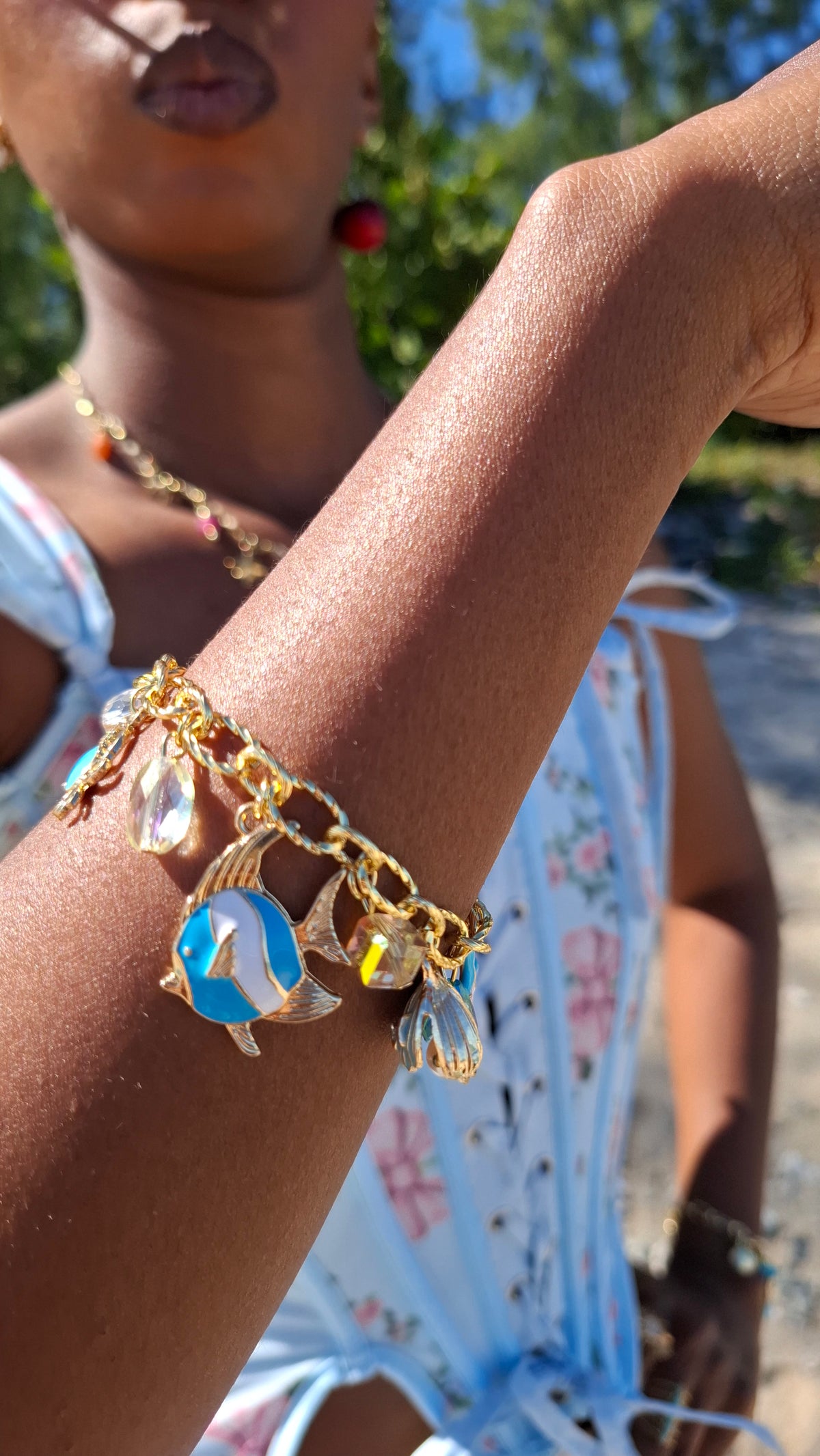 Le Bracelet " LAGUNA" acier + laiton