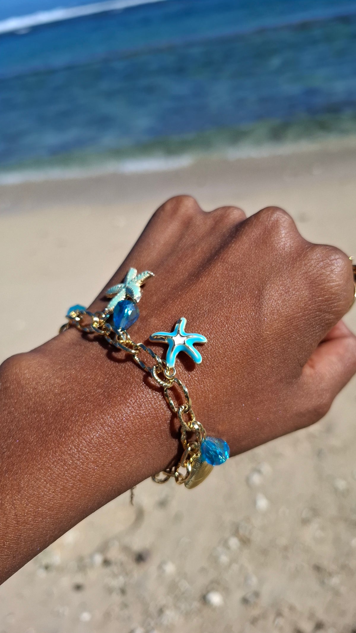 Le Bracelet " MARIELLA " acier + laiton