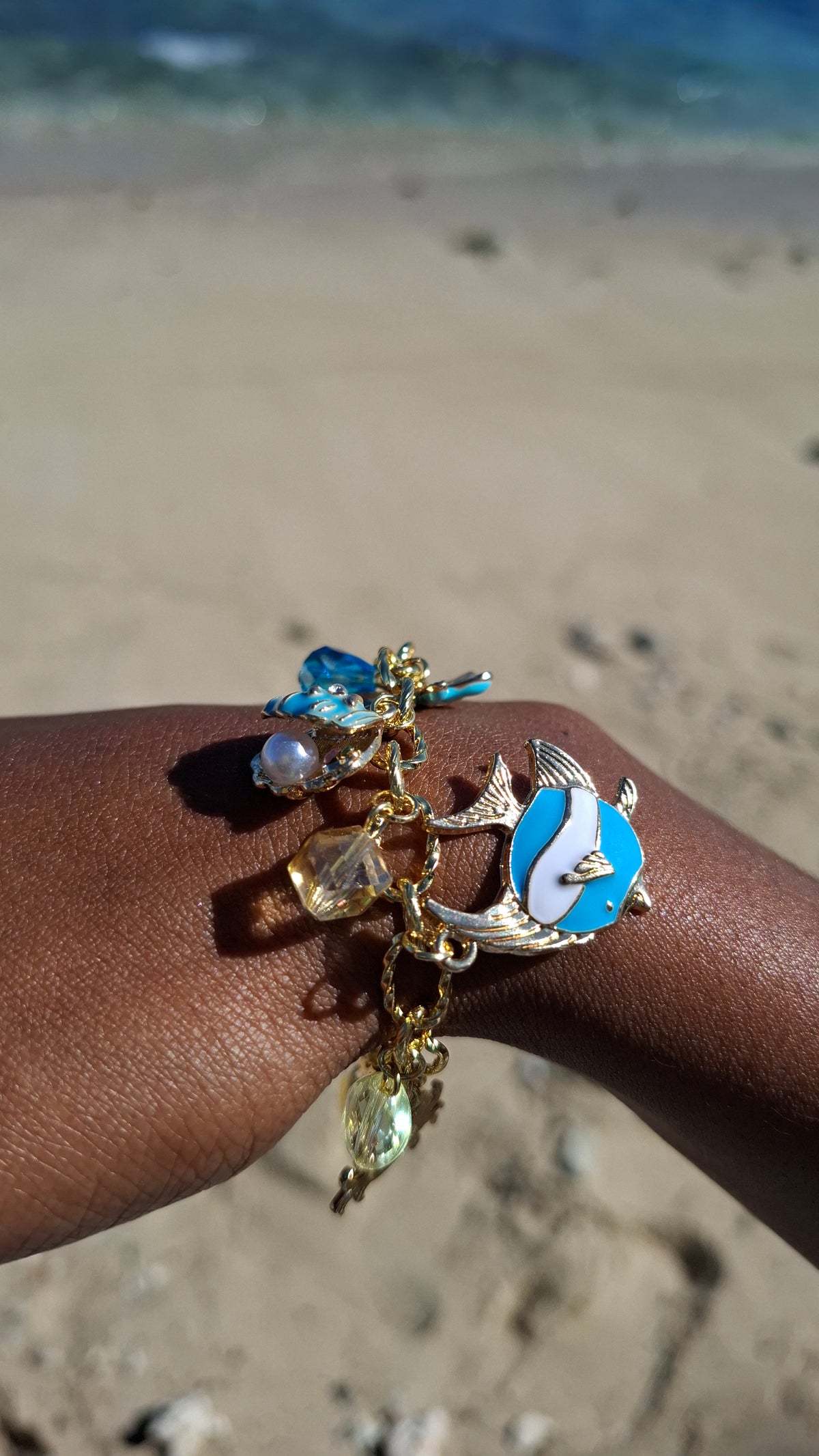 Le Bracelet " LAGUNA" acier + laiton