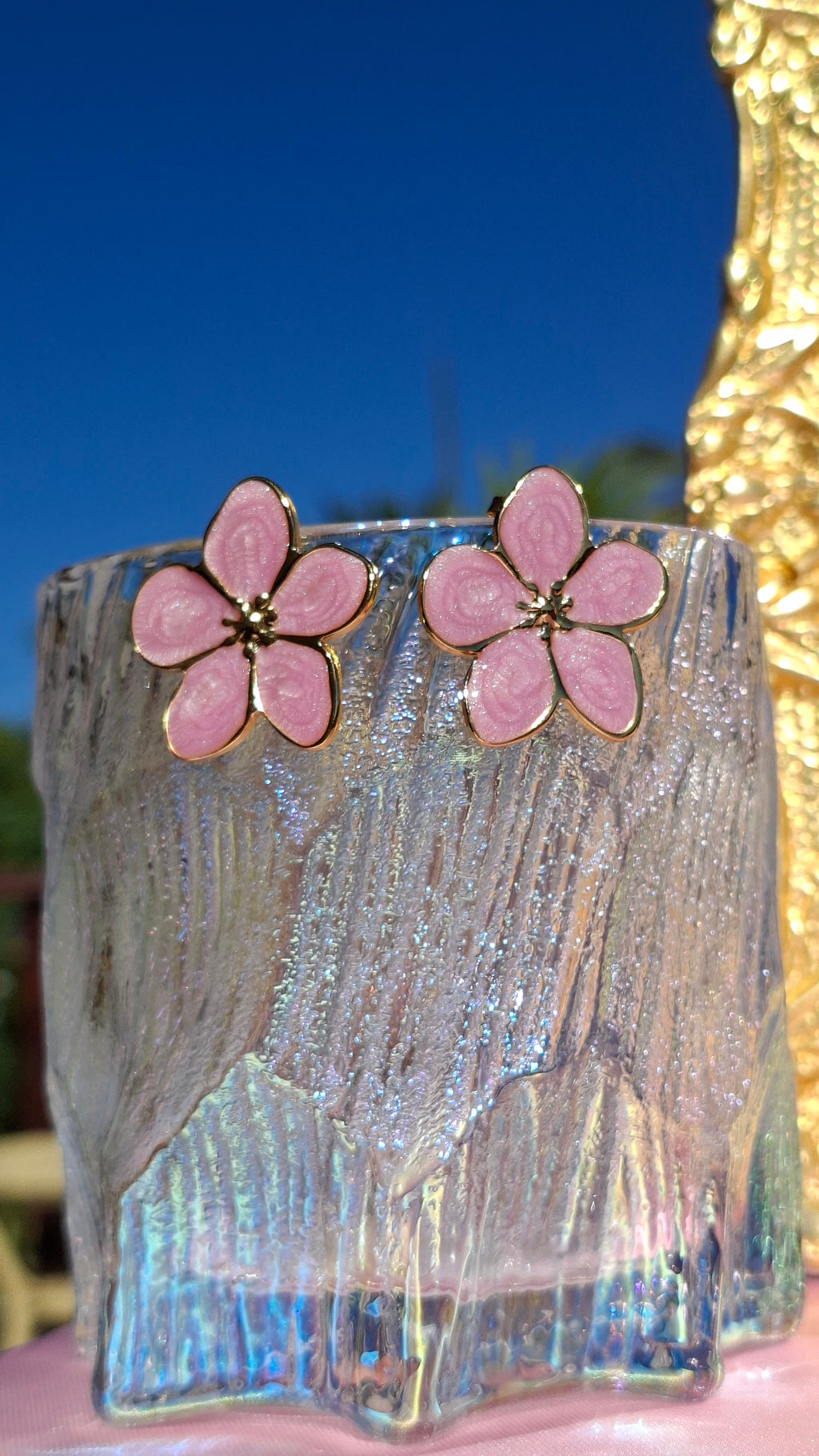 Le Duo " OSIRIS " rose Bague + Boucles
