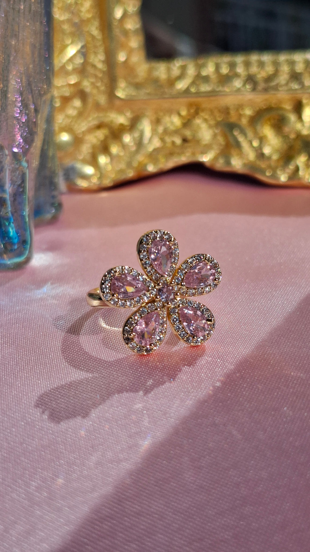 La bague " SANDRINE " rose