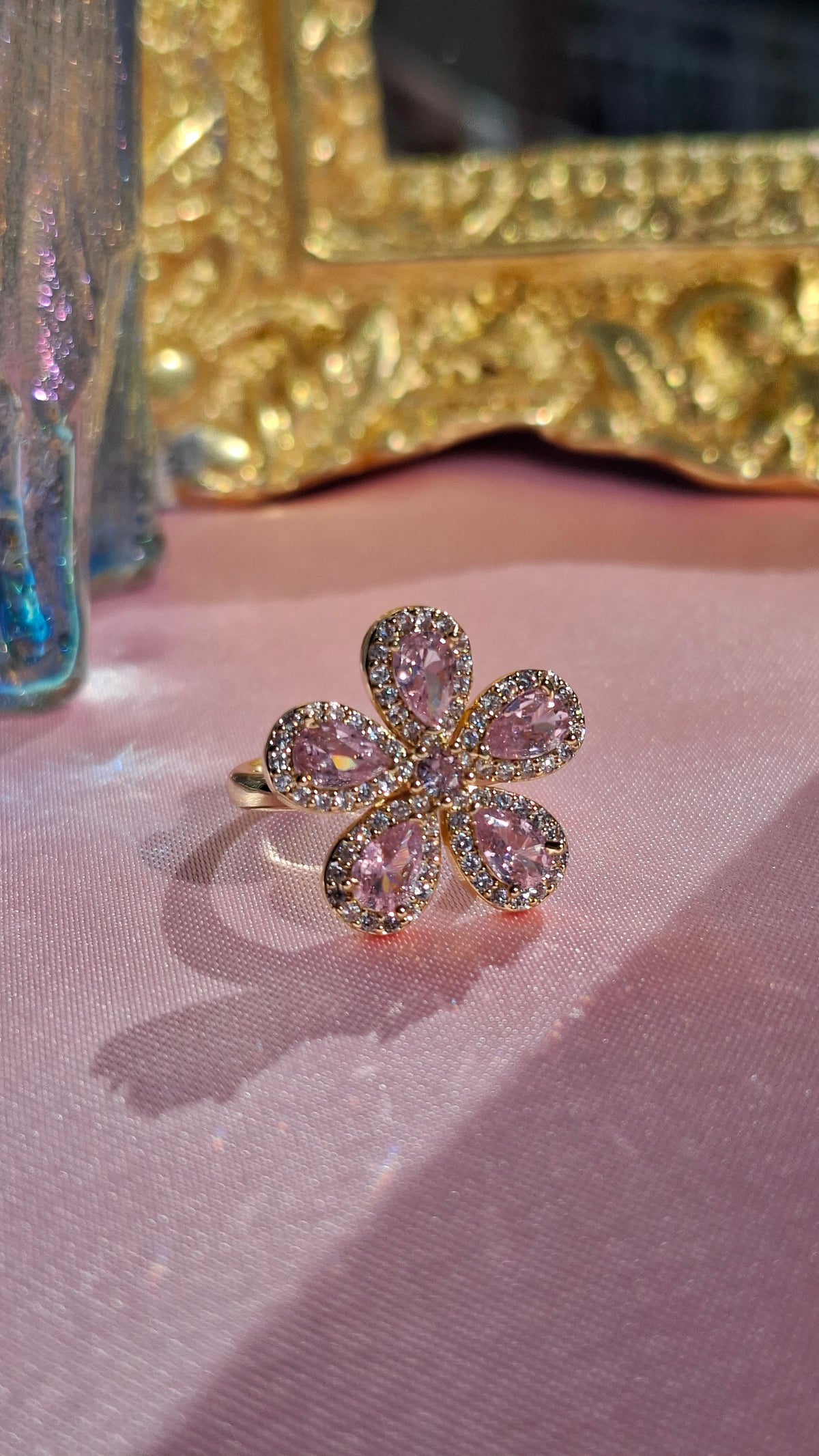 La bague " SANDRINE " rose
