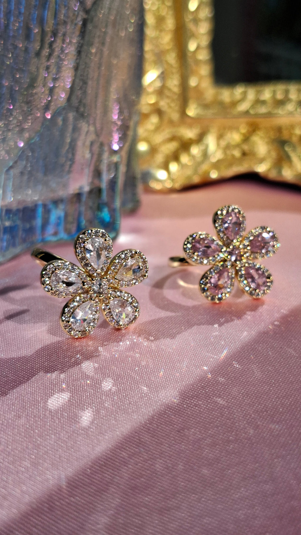 La bague " SANDRINE " rose