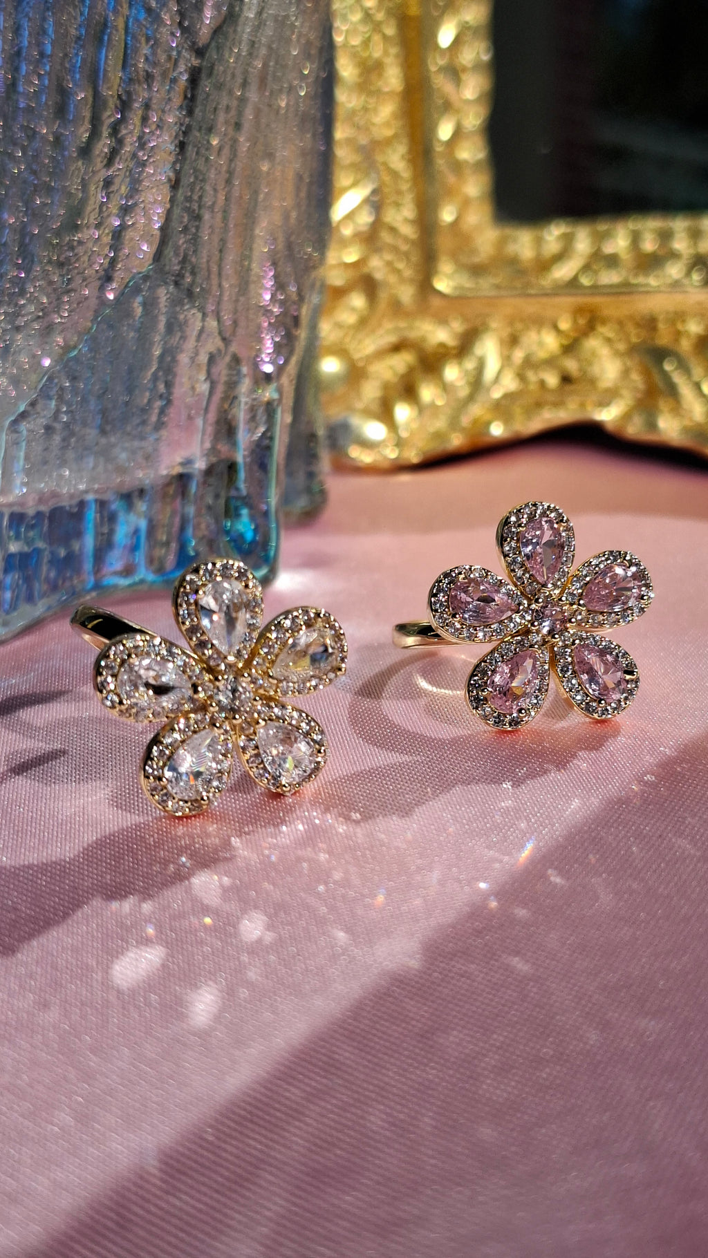 La bague " SANDRINE " rose
