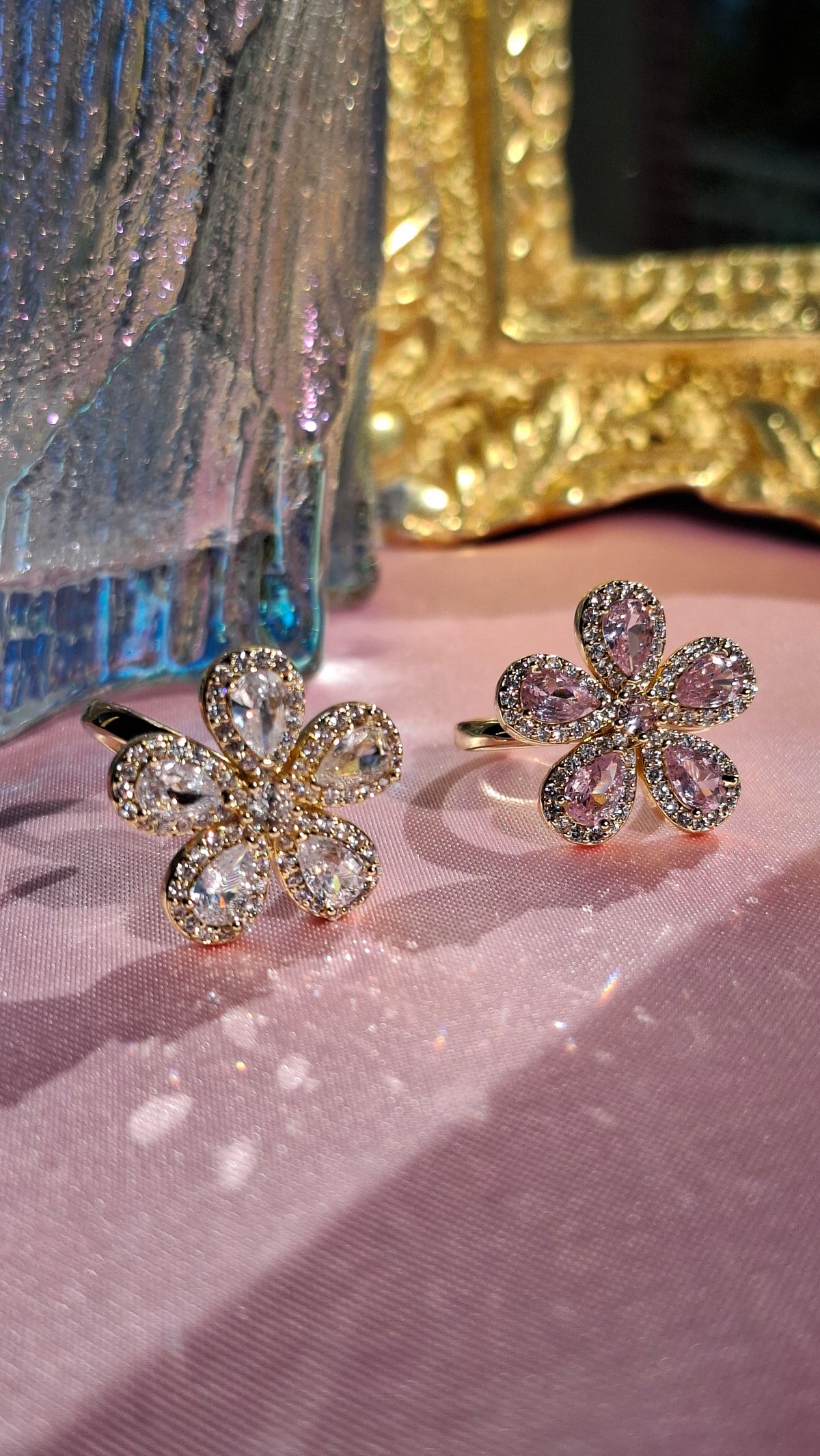 La bague " SANDRINE " rose