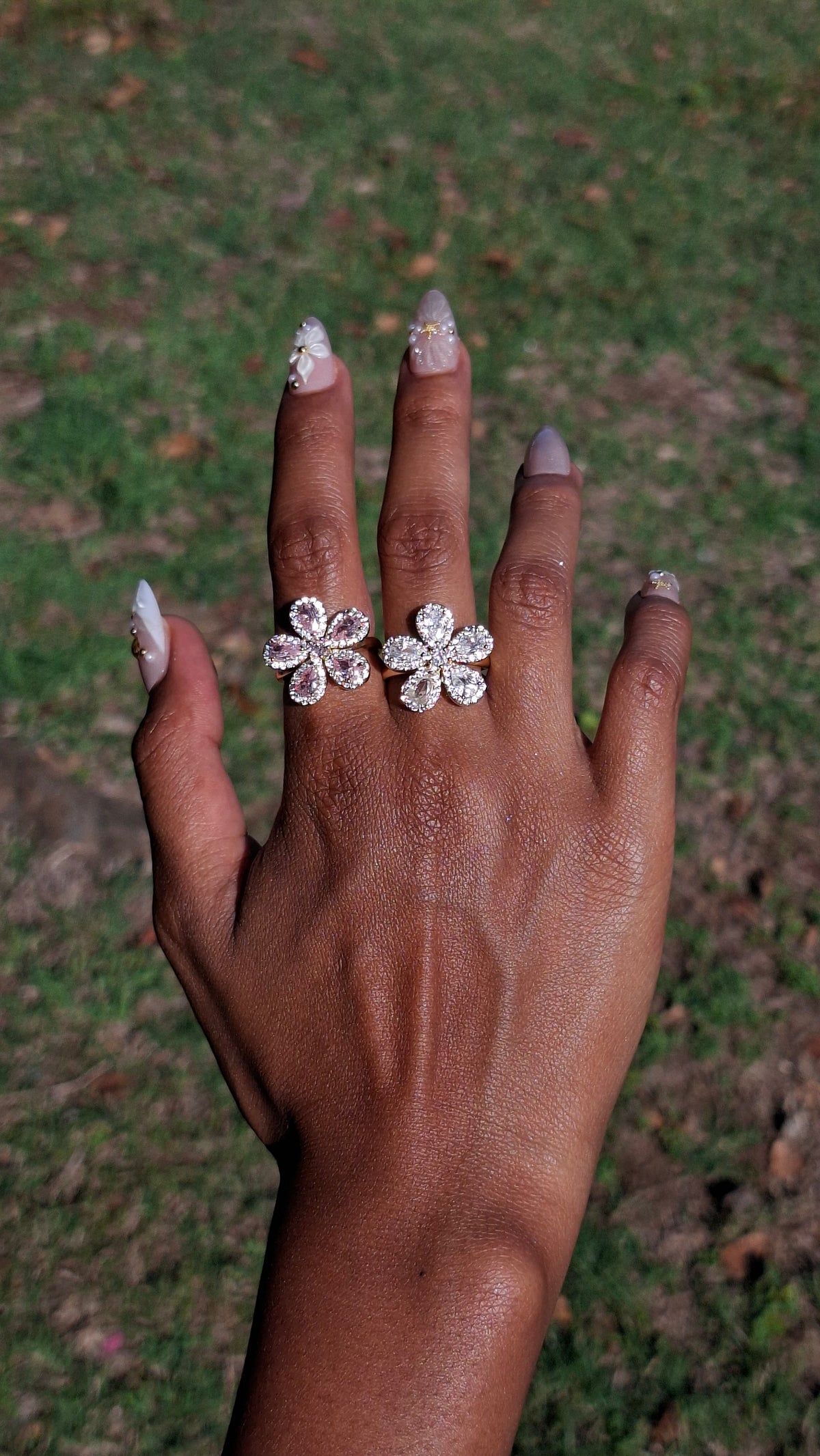 La bague " SANDRINE " rose
