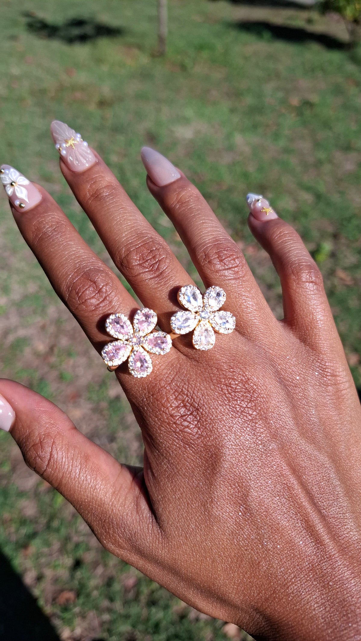 La bague " SANDRINE " rose