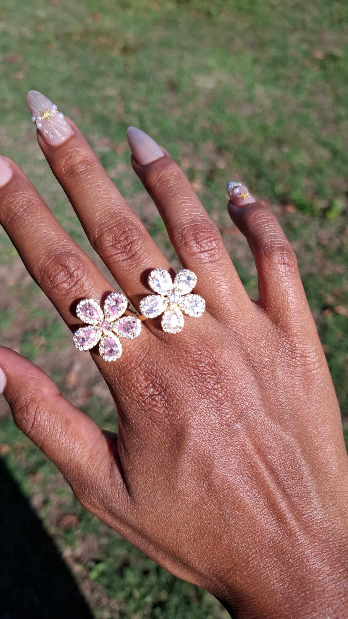 La bague " SANDRINE " rose