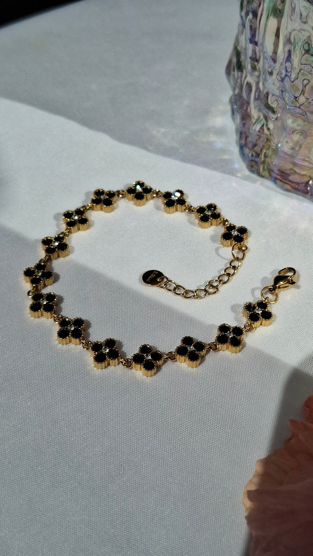Le Bracelet " AUDREY " zircon noir