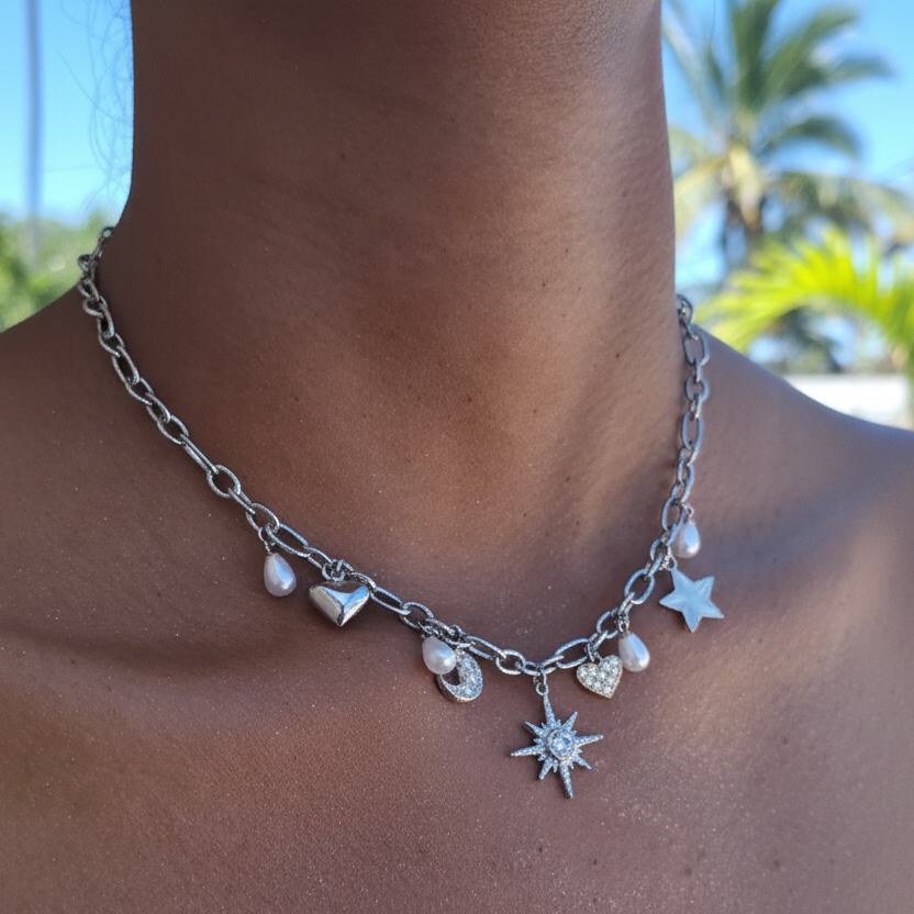 Le Collier "CALISTA" argenté