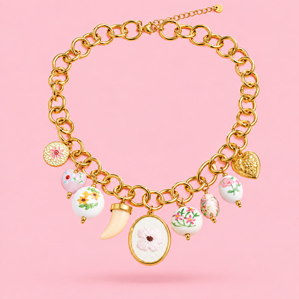 Le Collier breloques " SHARON" ❤️‍🔥