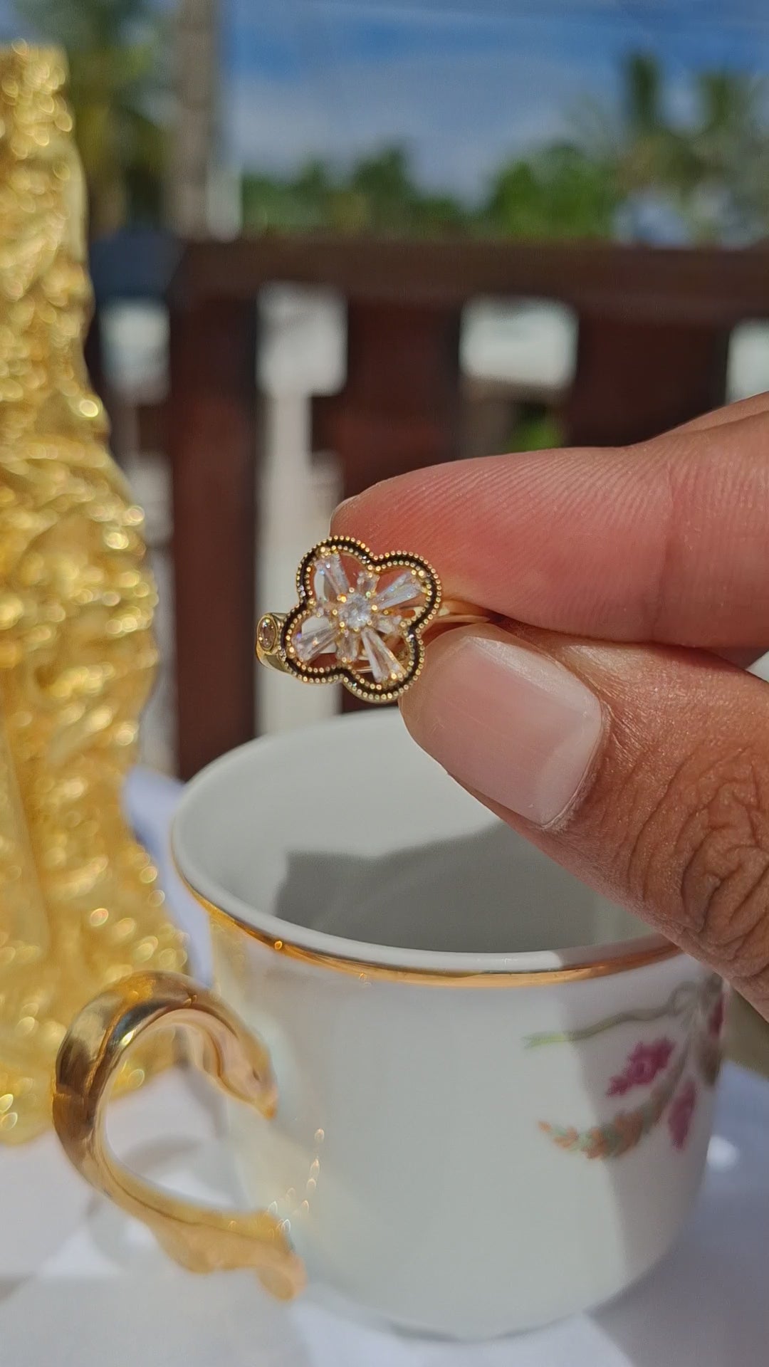 La Bague anti stress  " RÊVE OBSCURE "✨ Laiton